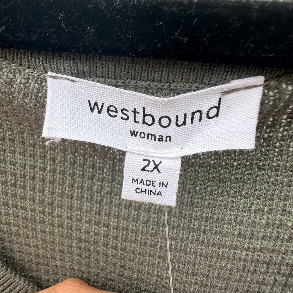 Westbound Green Long sleeve Top 2X - Picture 5 of 5